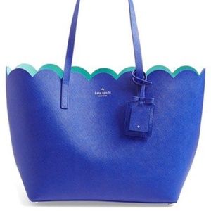 Unique classic Kate Spade Safiano Leather Tote Bag